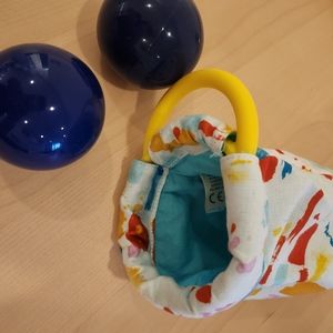 Lovevery sensory bag and opposite balls